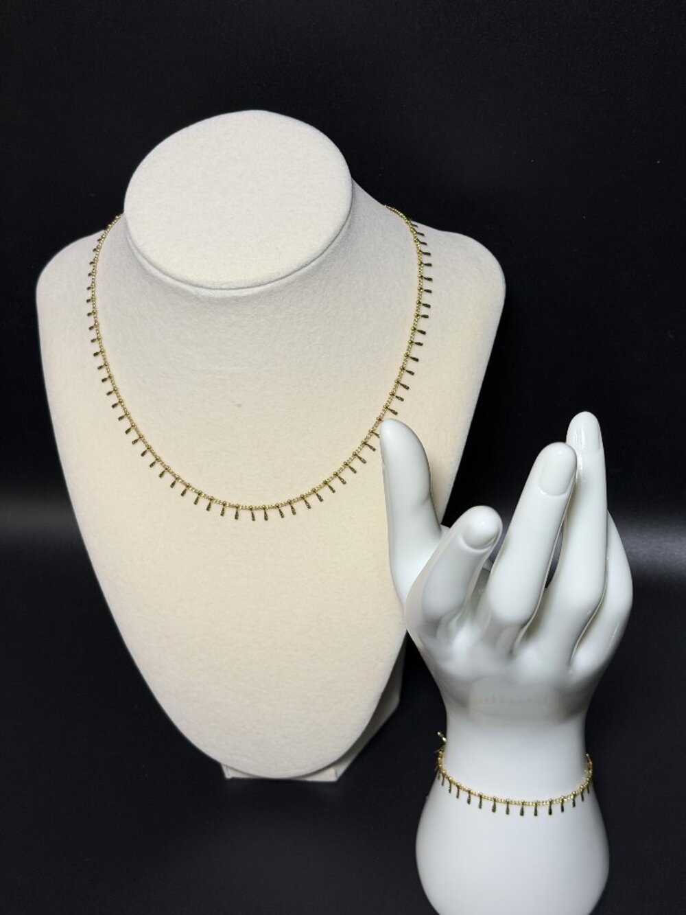 Delicate Dainty Necklace & Bracelet Set | Elegant Layering Set | Minimalist Chic